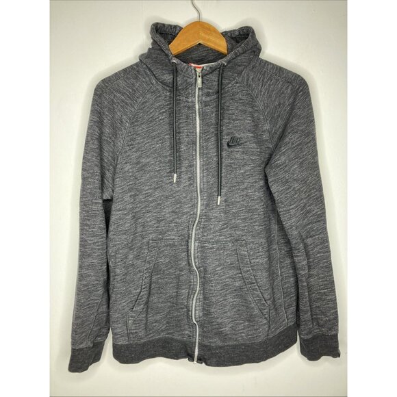 Nike Gray Full Zip Hoodie Women's Medium Sweater - Picture 1 of 7
